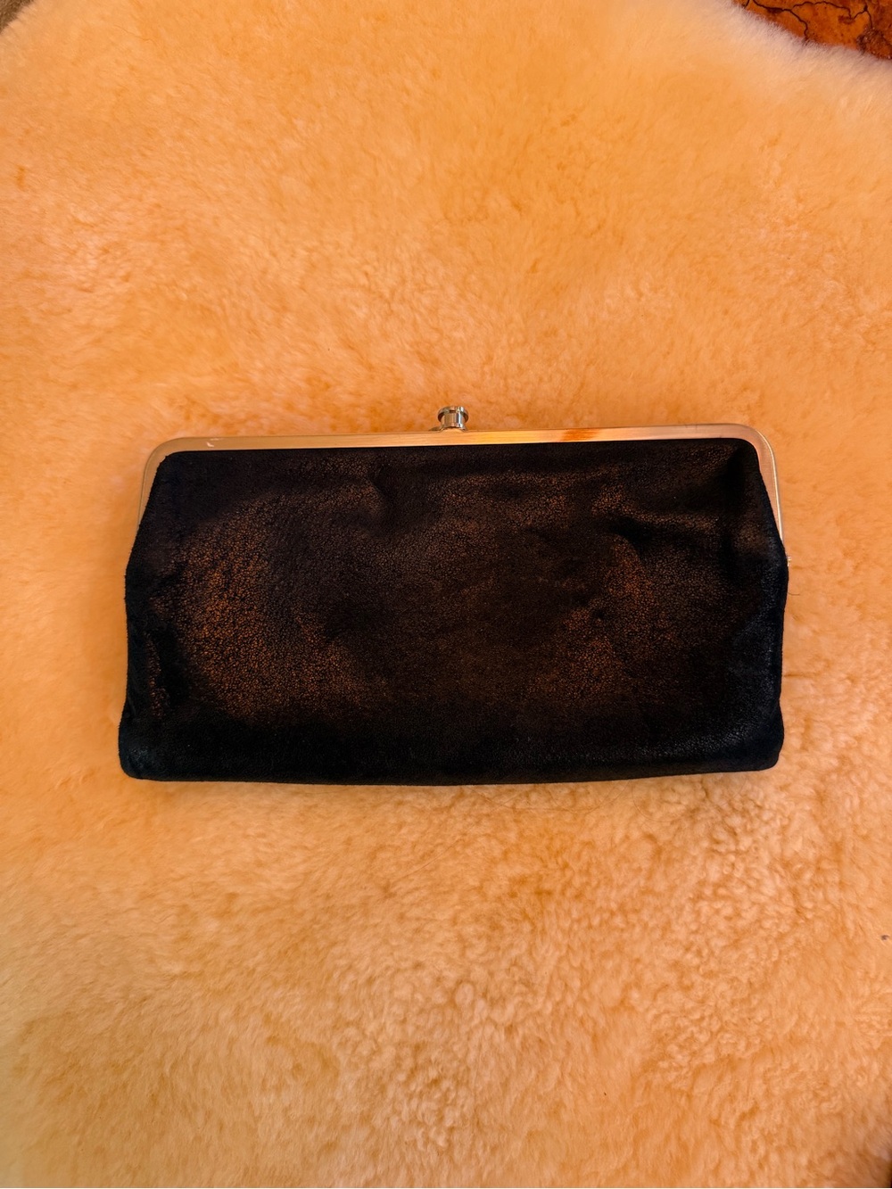 HOBO The Original Buffed Hide Black Lauren Wallet